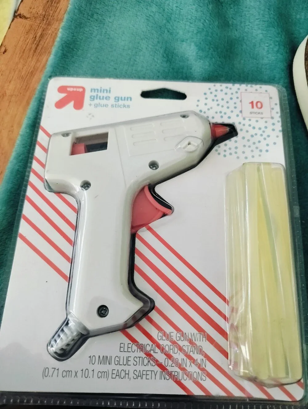 Up & Up Mini Glue Gun with 10 Glue Sticks | Brand New Sealed Craft Kit